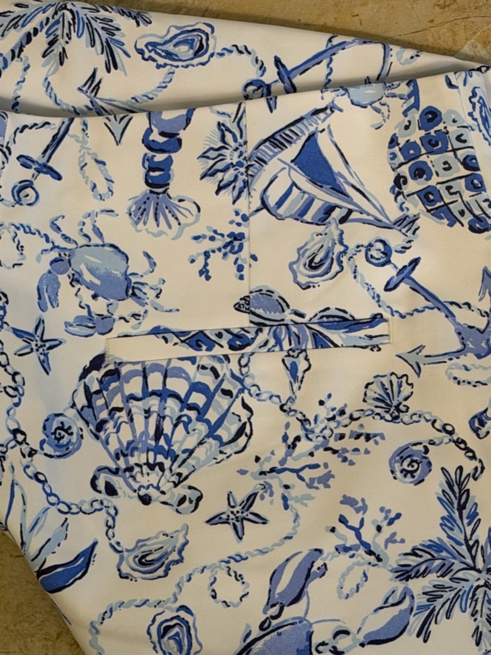 Lilly Pulitzer Nancee Crop Pants Barefoot Beachcombers Size 16 NWT - Picture 7 of 7